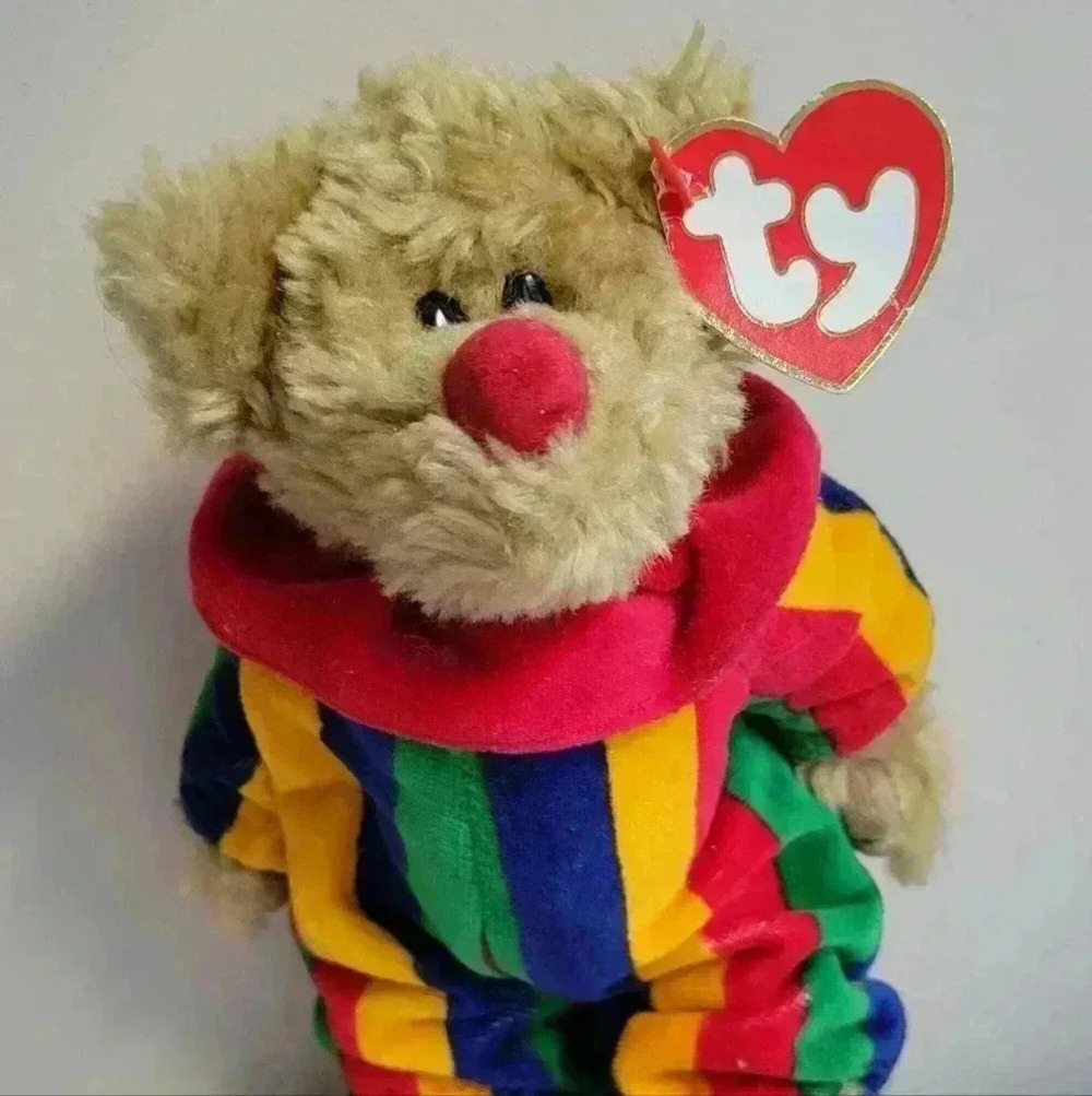 Piccadilly Bear Clown-Beanie Babies - Picture 2 of 3